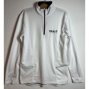 Vail Colorado White Quarter Zip Jacket Pullover Activewear Size S Men’s